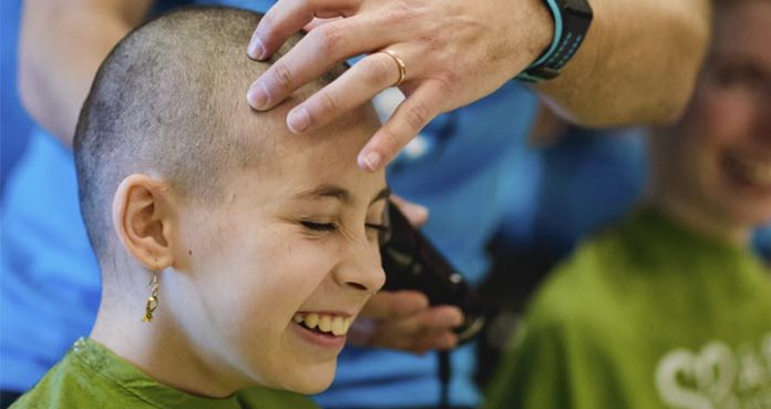 People Shave Heads Support Pediatric Cancer