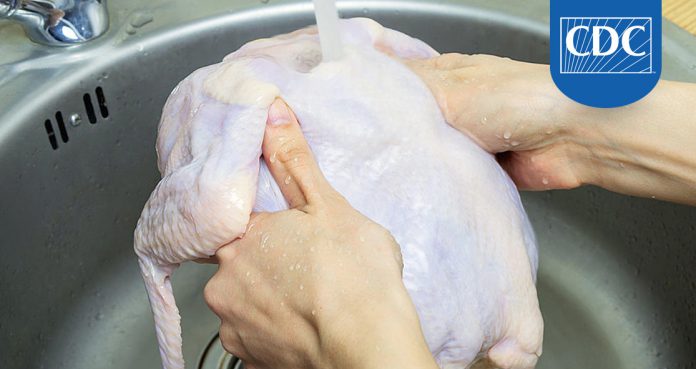 CDC Warns Washing Raw Chicken